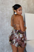 Hopeless Romantic Mesh Print Ruffle Dress